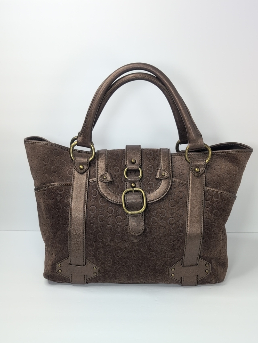 Celine Macadam Suede Boogie Satchel Vintage - Picture 2 of 16